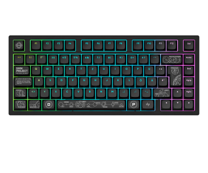 Klawiatura DARK PROJECT ALU81A Terra Nova Black ISO DE Multilingual Support